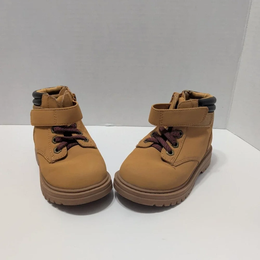 Cat & Jack tan & brown kids boots